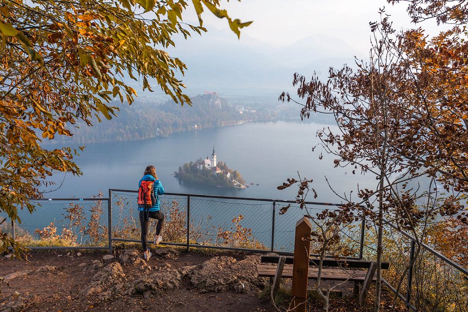 Vista dell'isola di Bled