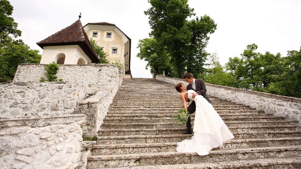 Wedding, Bled island stairs