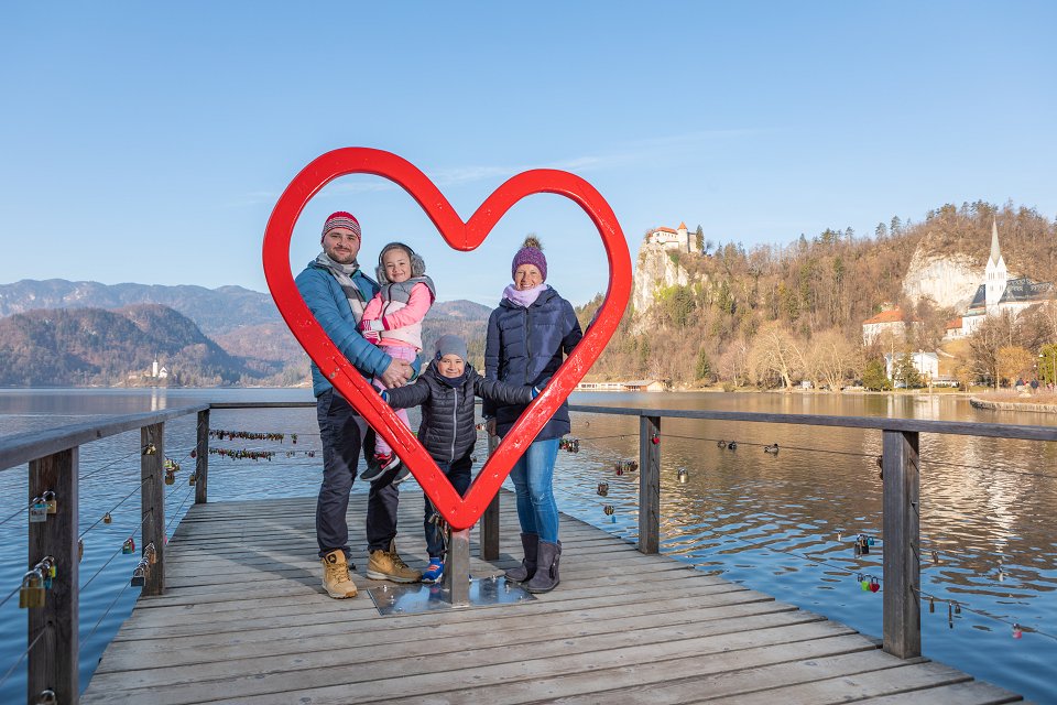Srce ob jezeru Bled