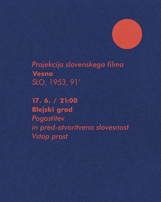 Projekcija slovenskega filma Vesna