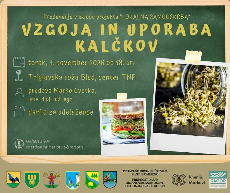 Predavanje: Vzgoja in uporaba kalčkov